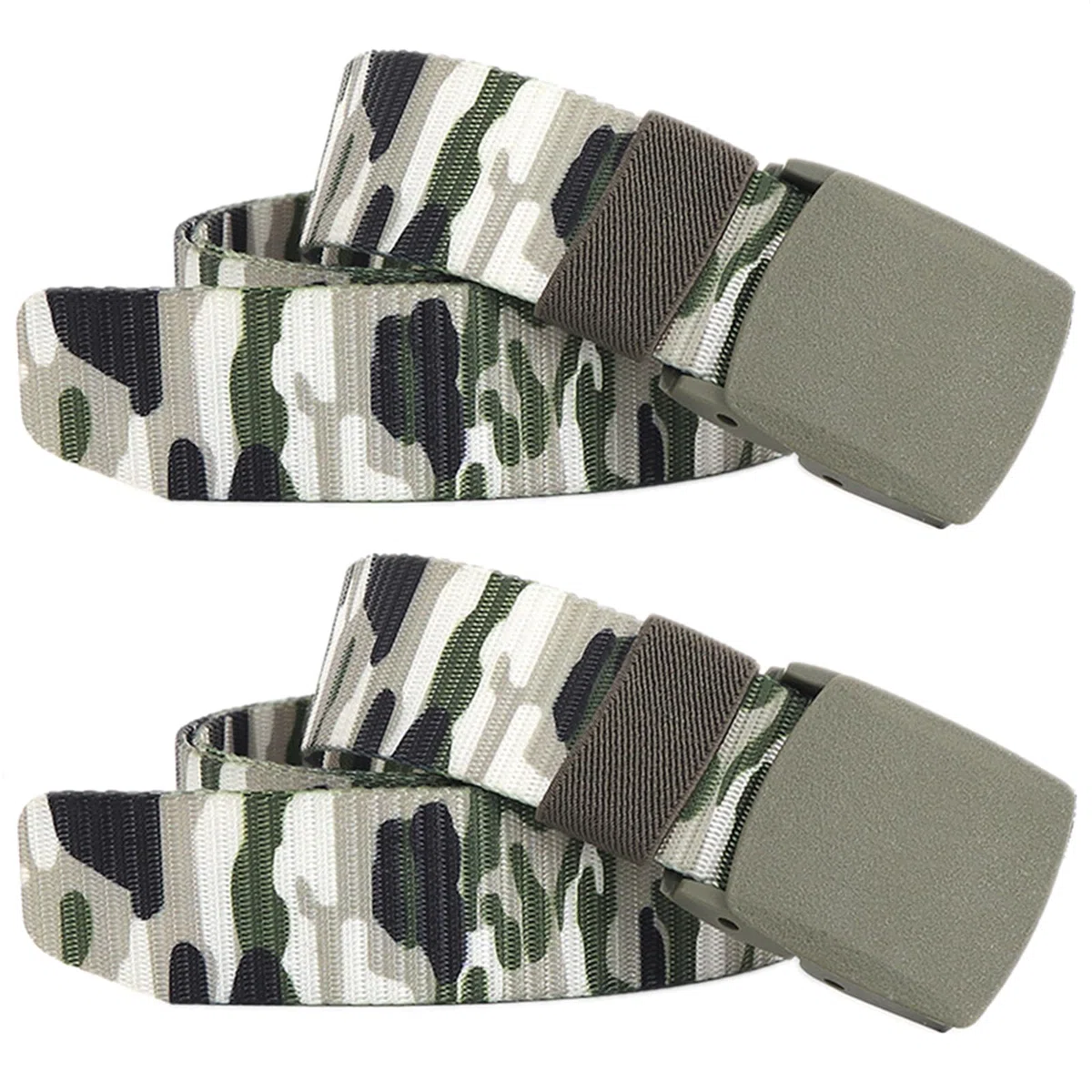 Cintas de nylon Cinturón táctico de nailon con diseño de camuflaje for hombre y mujer, tamaño máximo 180 cm, 2 piezas.