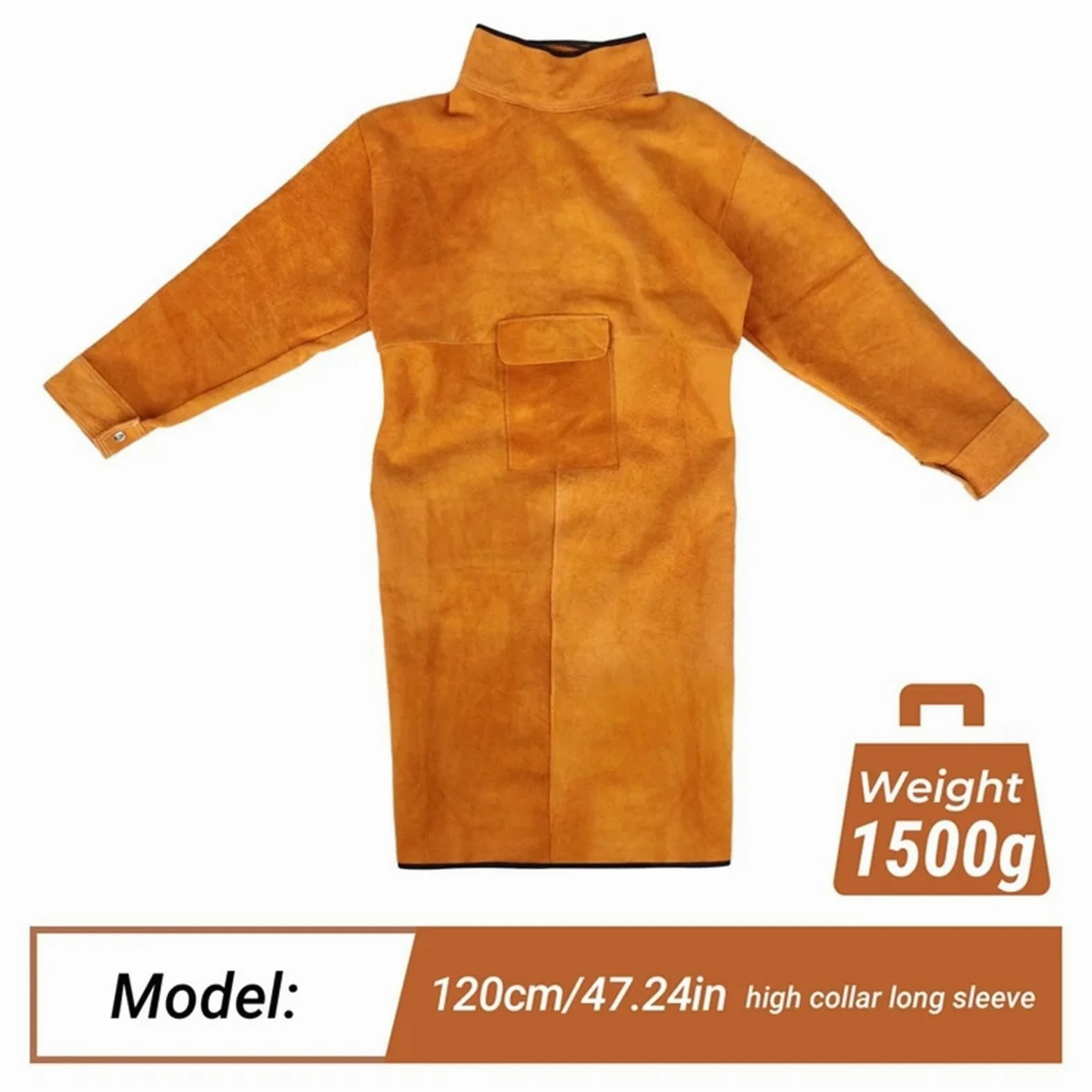 Delantal de soldadura de PU, ropa protectora de soldador