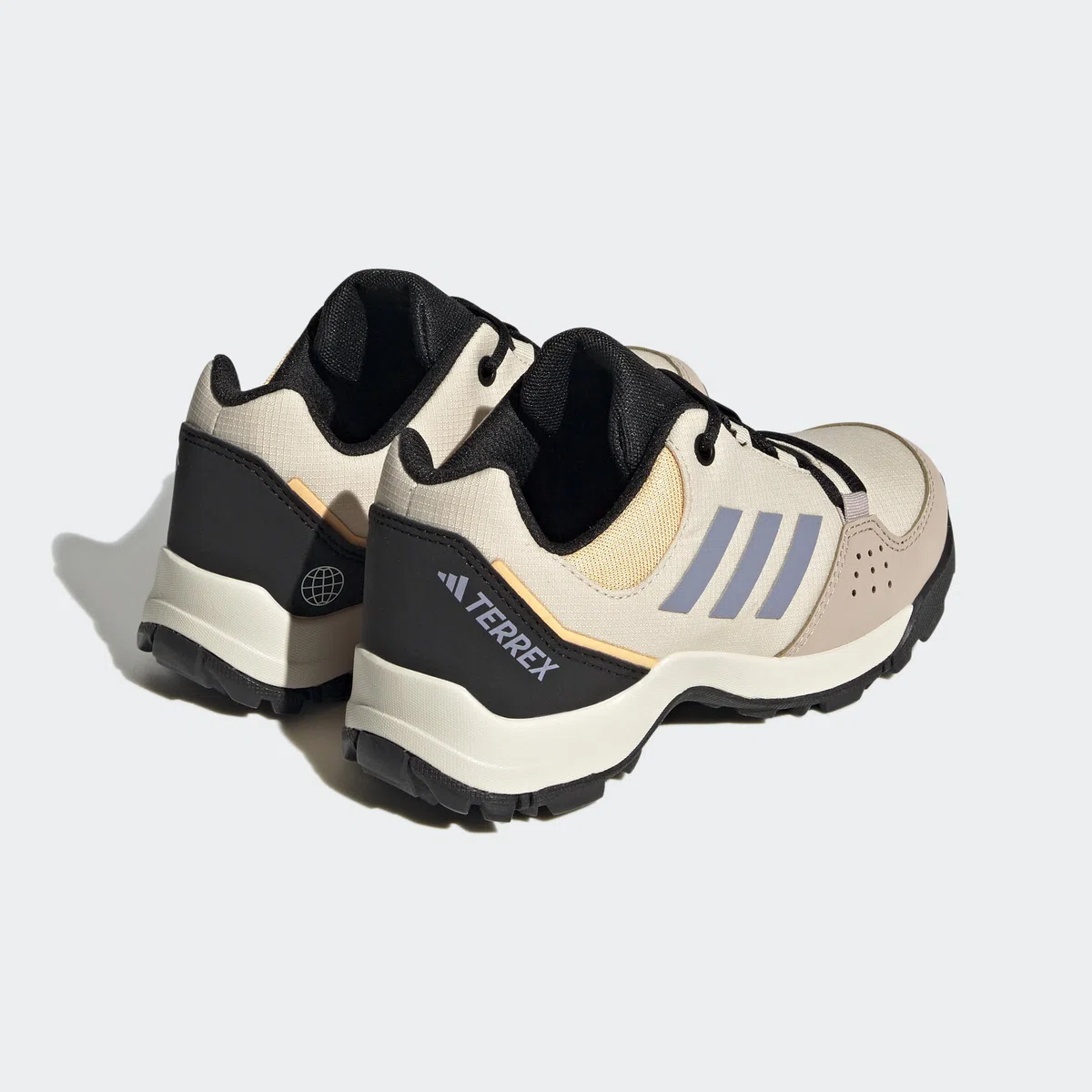 adidas Unisex niños Terrex Hyperhiker Low Hiking Shoes, Sand / Silver Violet / Acid Orange, 36 2/3 EU