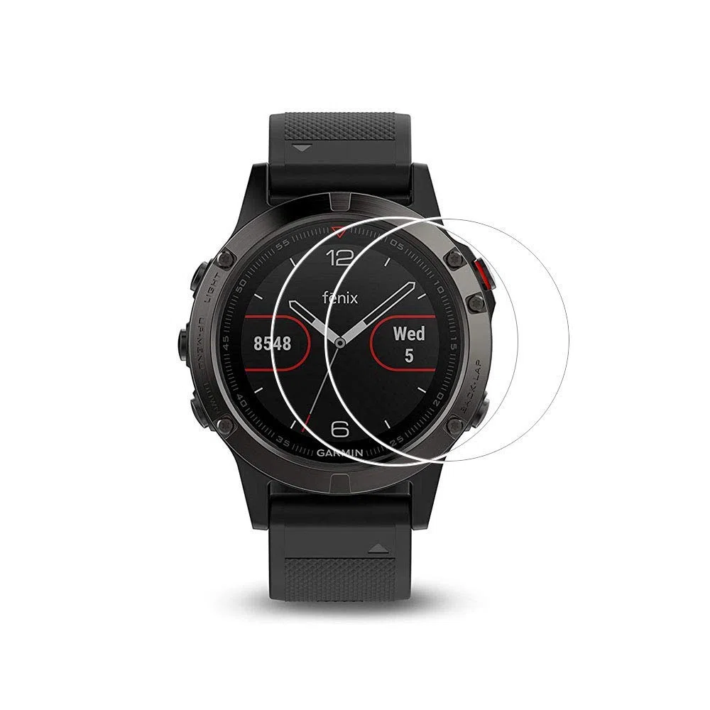 Protector de pantalla Zshion, [3 unidades] dureza 9H, protector de pantalla de vidrio templado para reloj redondo universal con cristal transparente antihuellas, sin burbujas