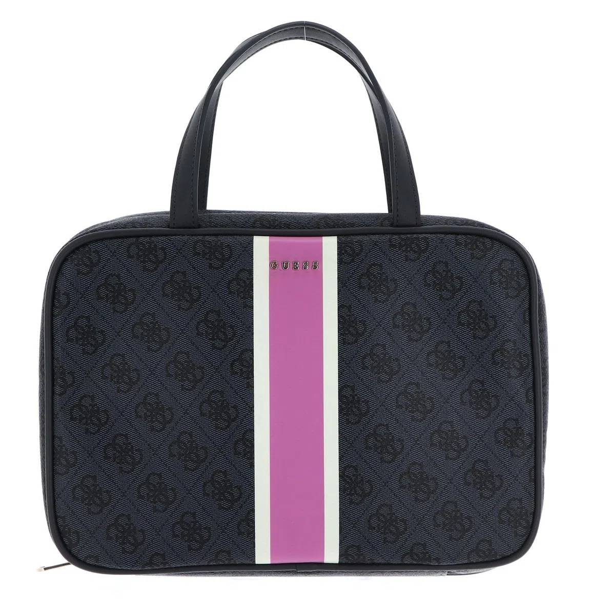 GUESS Bolsa de Maquillaje Travel Case Coal Logo Antracita