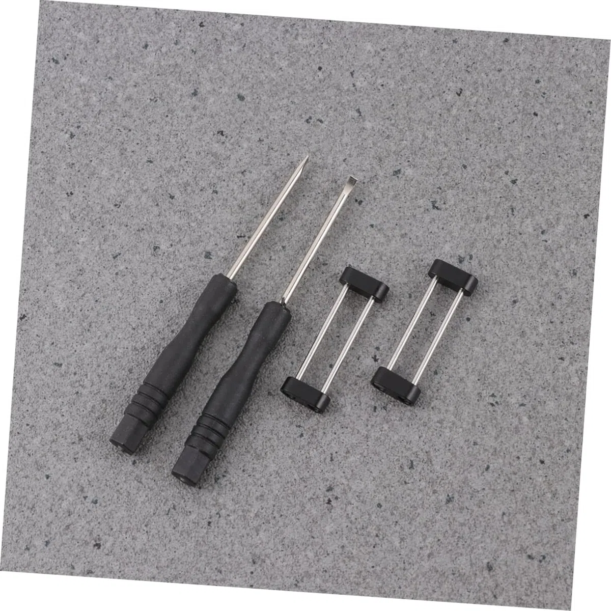 LIFKOME Juego De 3 Adaptadores para Correa De Reloj 2 Anillos De Conexión 2 Destornilladores Herramienta De Conexión para Correas De Reloj con Construcción De Acero Inoxidable.