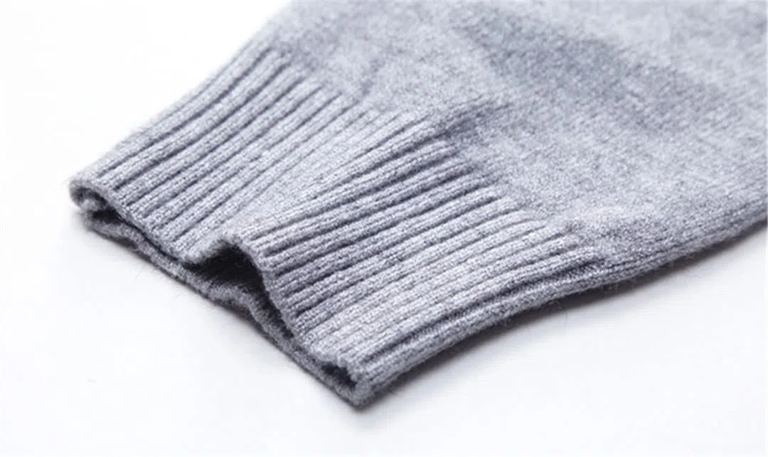 Hamthuit Suéter de cuello alto para hombre de invierno suéter de punto delgado suéteres de los hombres casuales elásticos de cuello alto suéteres