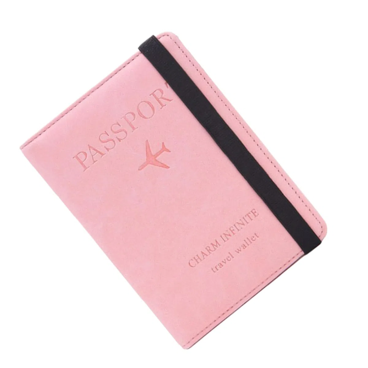 3piezas Cartera RFID para Pasaporte Rosa Funda Multifuncional De PU Organizador De Documentos para Mujeres Diseño Compacto y Ligero para Viajes y Uso Diario