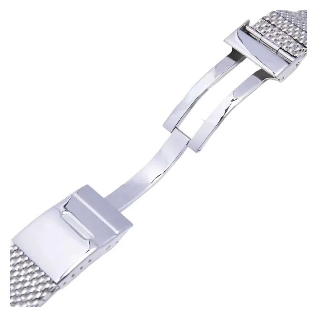 Genérico Compatible con Pulsera de eslabones Rosca Plateada Breit Super Ocean/Avenger/Navitimer-22 mm