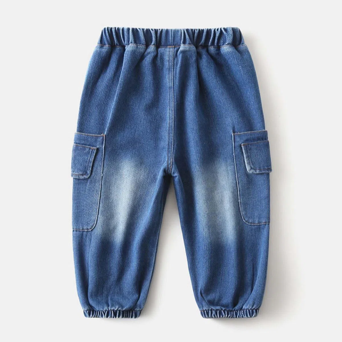 Genérico Pantalones Baggy Niño Pantalones Vaqueros Desgastados con Bolsillos para Niños Pequeños - Ropa Cómoda y Casual para el Colegio y Uso Diario
