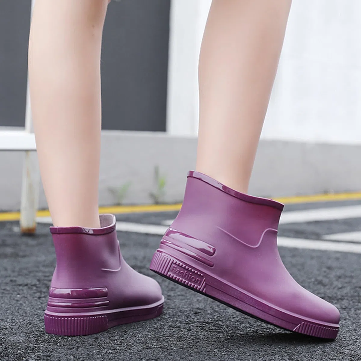 Botas de goma para mujer, botas de lluvia cortas, botines de goma, impermeables, botas de lluvia, antideslizantes, botas de jardín, botines de tobillo, botas de lluvia, botas de lluvia, nieve al aire