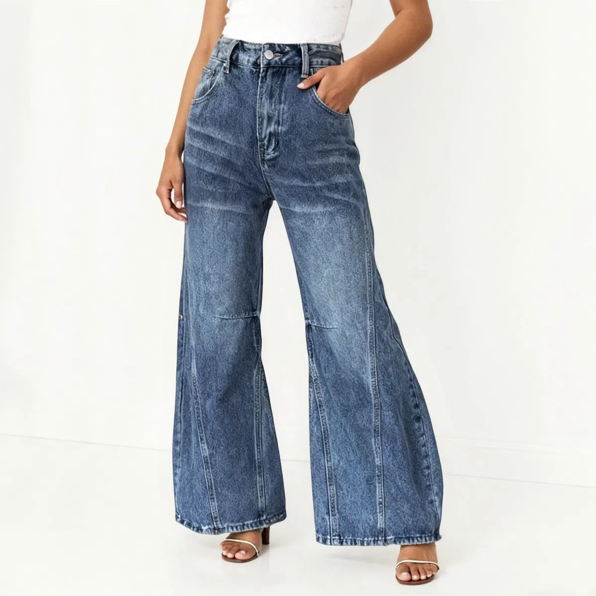 Pantalones Vaqueros Mujer Jeans Tejanos Baggy Pantalón Tallas Grandes Ligero Ropa Ancho Rectos Invierno Pantalon Vaquero Casual Primavera Anchos Elasticos