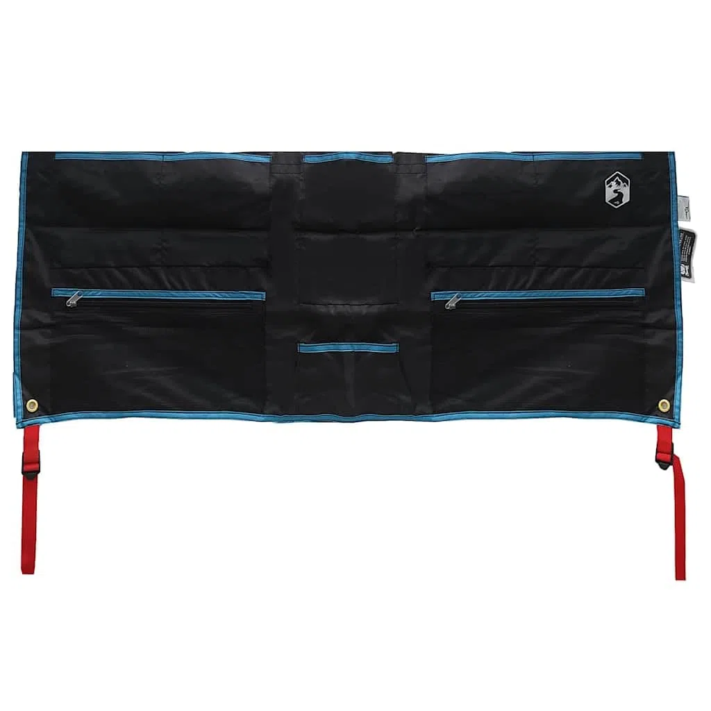 Bolsa de almacenamiento, color negro y azul, 98 x 47 cm, Oxford, para exteriores, camping, senderismo, senderismo, protección resistente y ligera