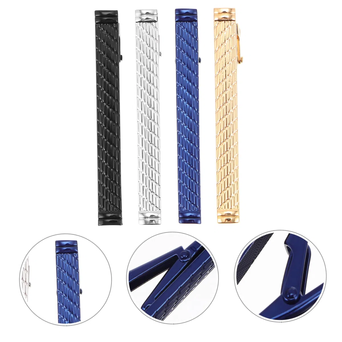 12piezas Clip De Corbata De Cobre Elegante Para Hombres De Práctico y Duradero Para Negocios y Ocasiones Especiales