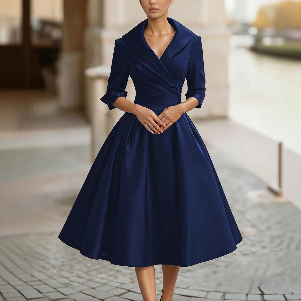 Vestidos de verano para mujer, con control de abdomen, manga larga, para playa, verano, sexy, casual, moderno, trabajo, regreso a casa, primavera, vacaciones, modesto, favorecedor, cóctel, elegante