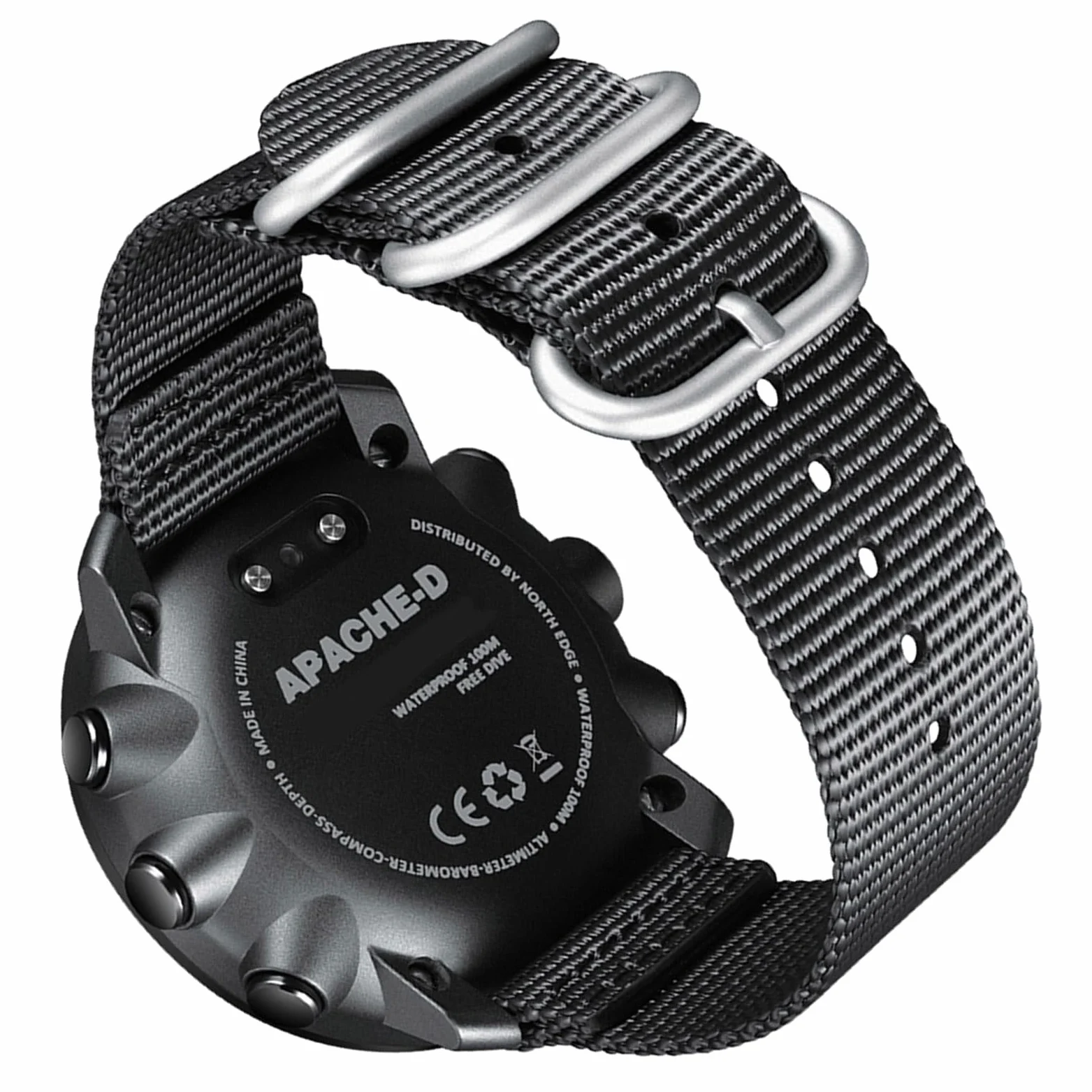 Zunate Reloj de Buceo Digital 100 M Resistente a la Lluvia |Reloj Deportivo Al Aire para Hombre con Brújula LED para Buceo y Senderismo