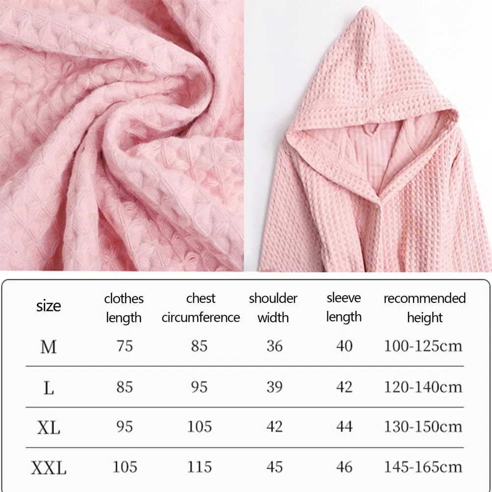 Albornoz NiñO Albornoz NiñA Piscina Pijama Universal Suave,Transpirable,Absorbente Agua,Grueso,Doble Capa,con Capucha de AlgodóN,para NiñOs y NiñAs