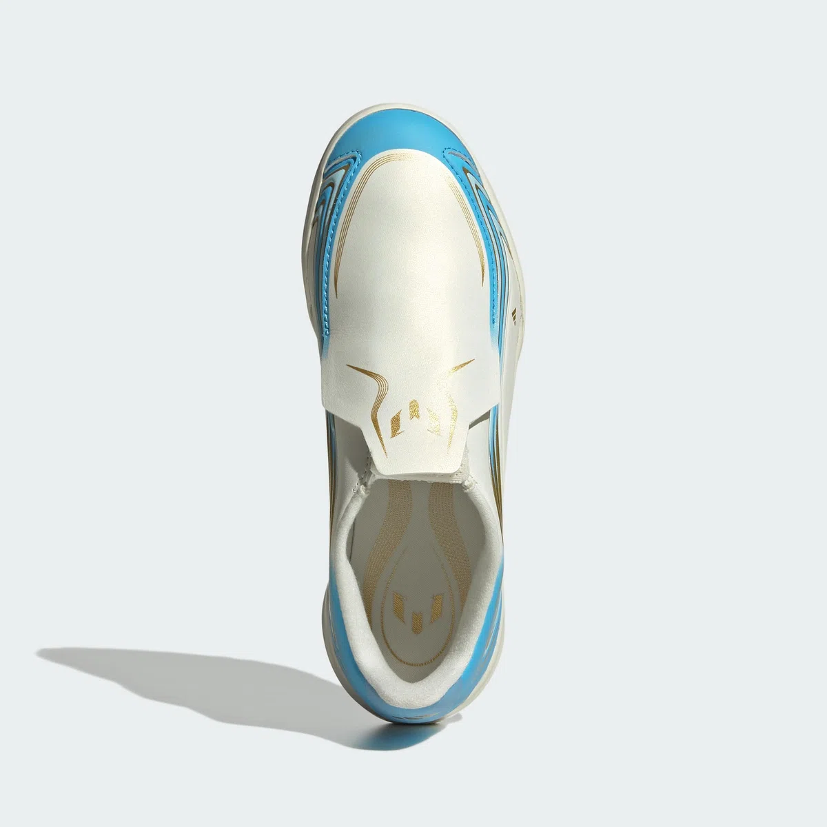 adidas Tenis de fútbol Unisex para niños F50 Messi League sin Cordones