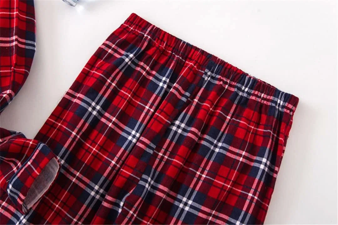 Conjunto de Pijama de Invierno para Mujer, Franela de algodón, Pantalones Largos, Traje para Dormir, 14 L