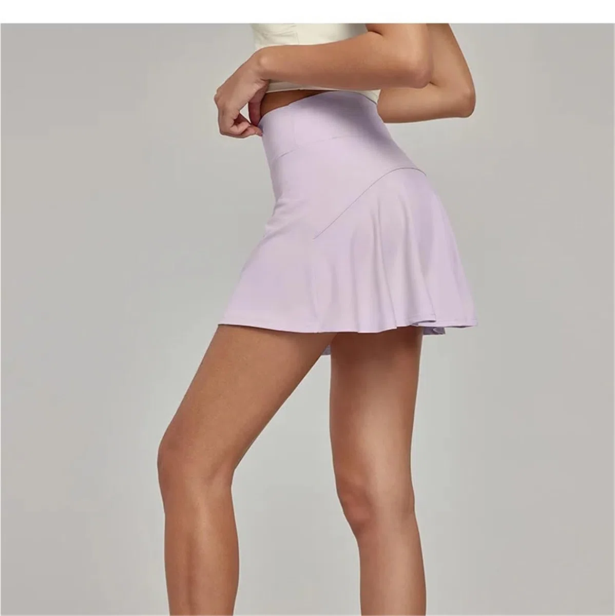 Falda de Tenis Cintura Alta Nailon Spandex for Mujer