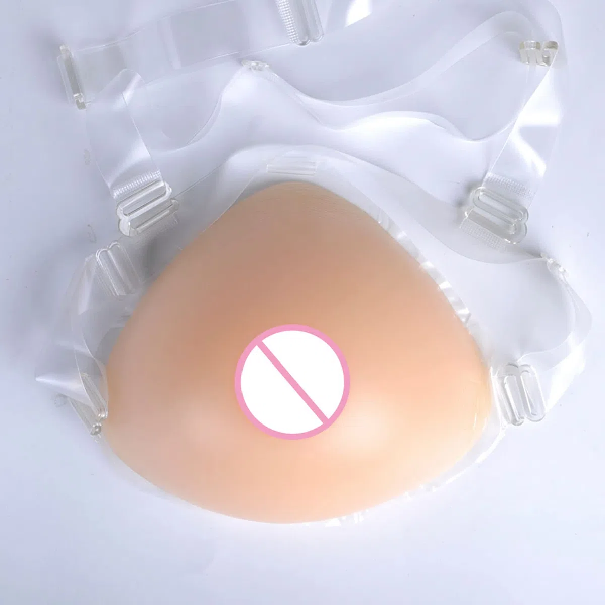 Prótesis Mamarias Triangulares De Silicona, Almohadillas For Sujetador Con Tirante Un Solo Hombro, Realzadores Pecho For Ajuste Natural