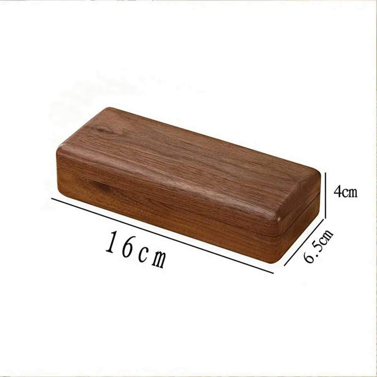 Joyero Viaje Almacenamiento Portátil Para Gafas Negocios Para Miopía Para Hombres Y Mujeres, Estuche Madera Maciza Para, Creativa Retro Nogal Negro Joyeros