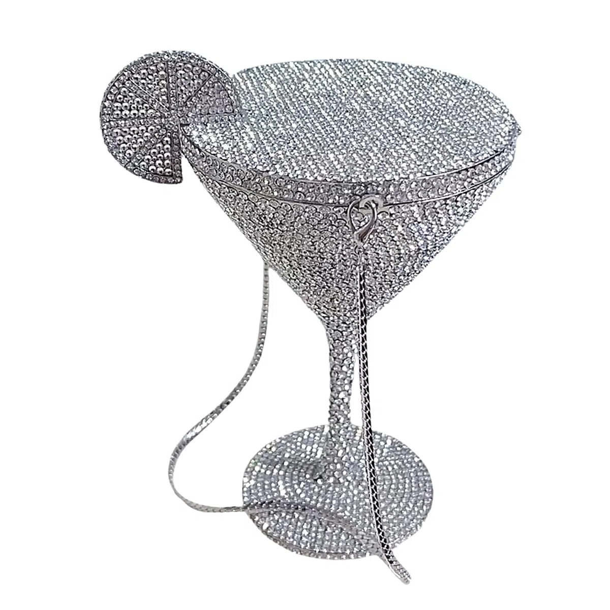 Bolso con pedrería | Bolso de noche con pedrería de copa, modelo de tendencia para amantes de la moda, eventos nocturnos y ocasiones especiales