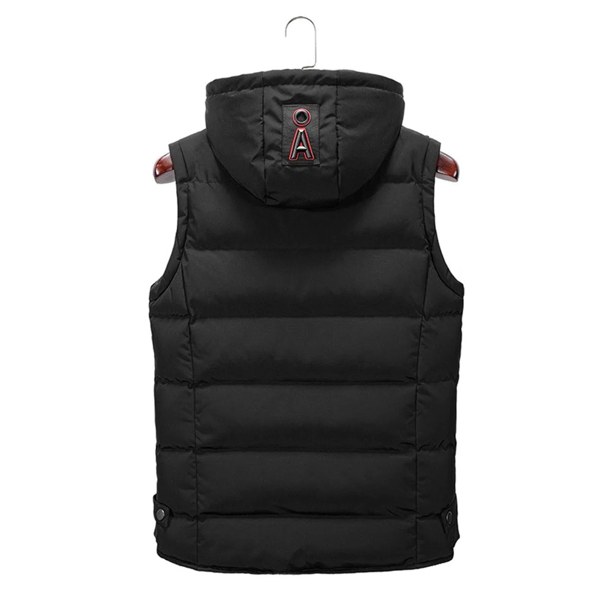 Chaleco acolchado con capucha para hombre, chaleco de forro polar doble cálido, chaqueta acolchada sin mangas con capucha, chaleco cálido de invierno para hombre, chaleco acolchado acogedor para uso