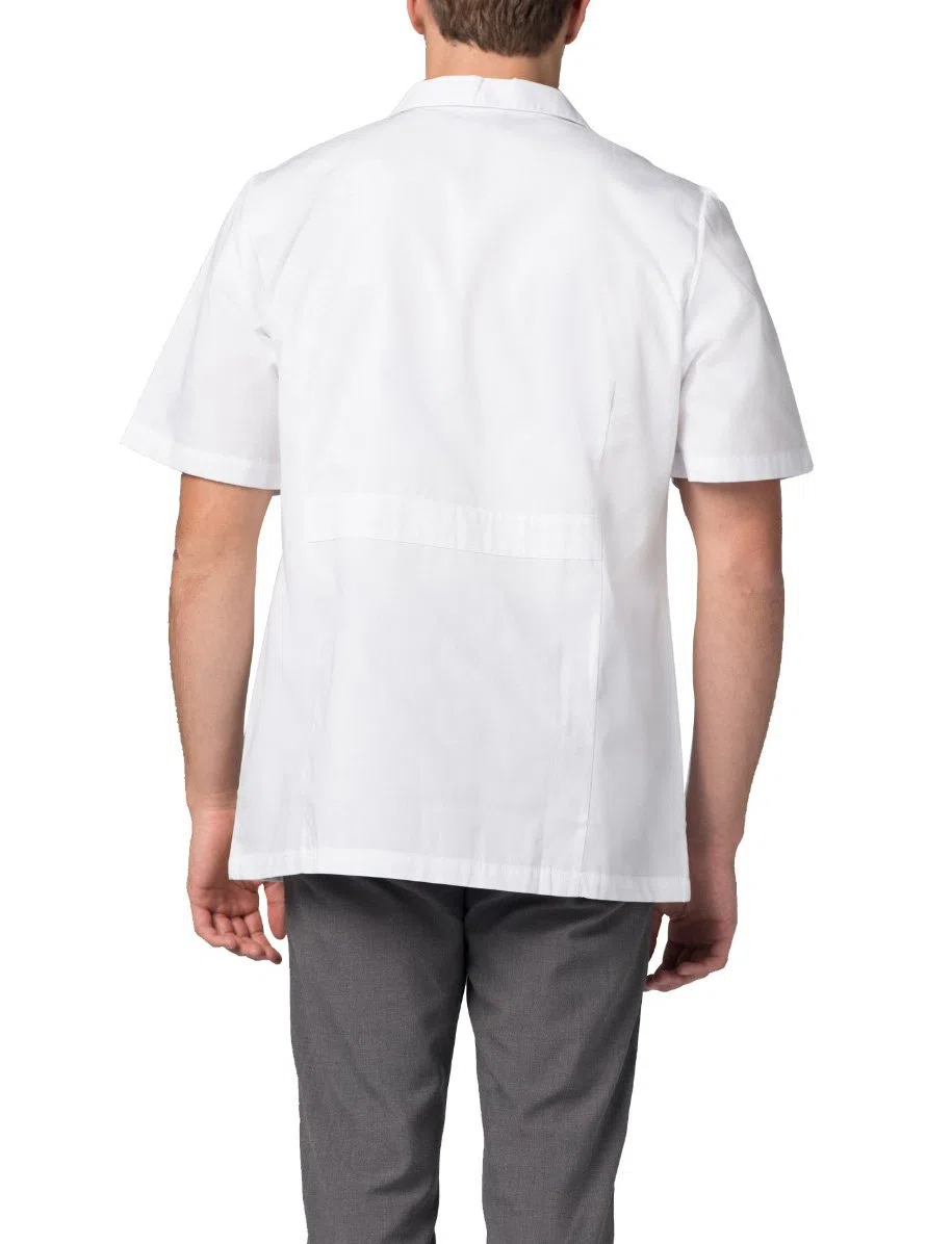 Adar Batas de laboratorio unisex - Bata de laboratorio de manga corta de 79 cm