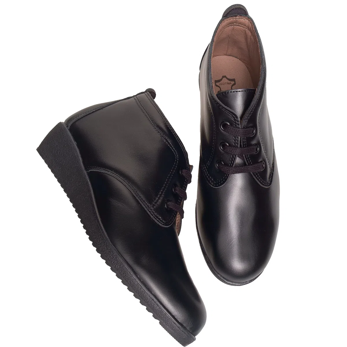 Botines mujer de piel con tacón o plataforma Botín cómodo de invierno y otoño Calzado artesanal de España tipo cuña o camperos en ante y cuero Elegantes e informales