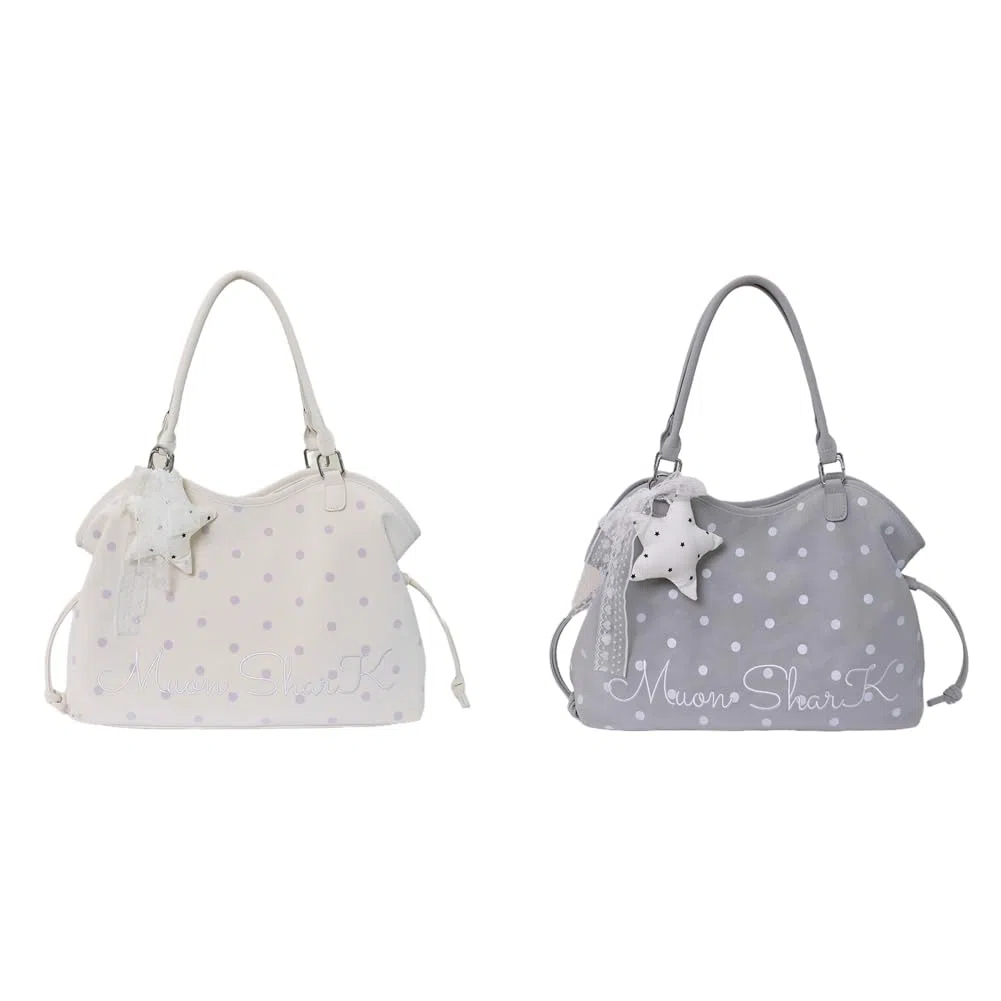 Bolso de mano de piel sintética con lunares para mujer, bolso de hombro multicolor, gran capacidad, casual, para el trabajo y ocio