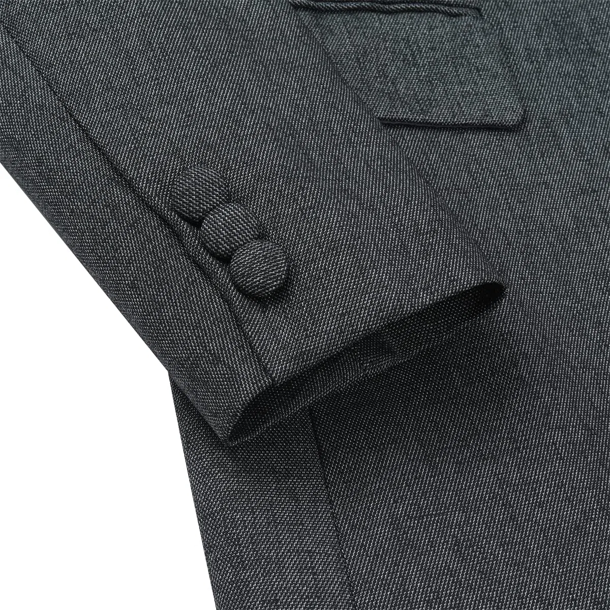 YUNCLOS Chaquetas de traje de manga larga para mujer, chaqueta formal para el trabajo, la oficina, elegante chaqueta de traje de negocios, gris oscuro, 36