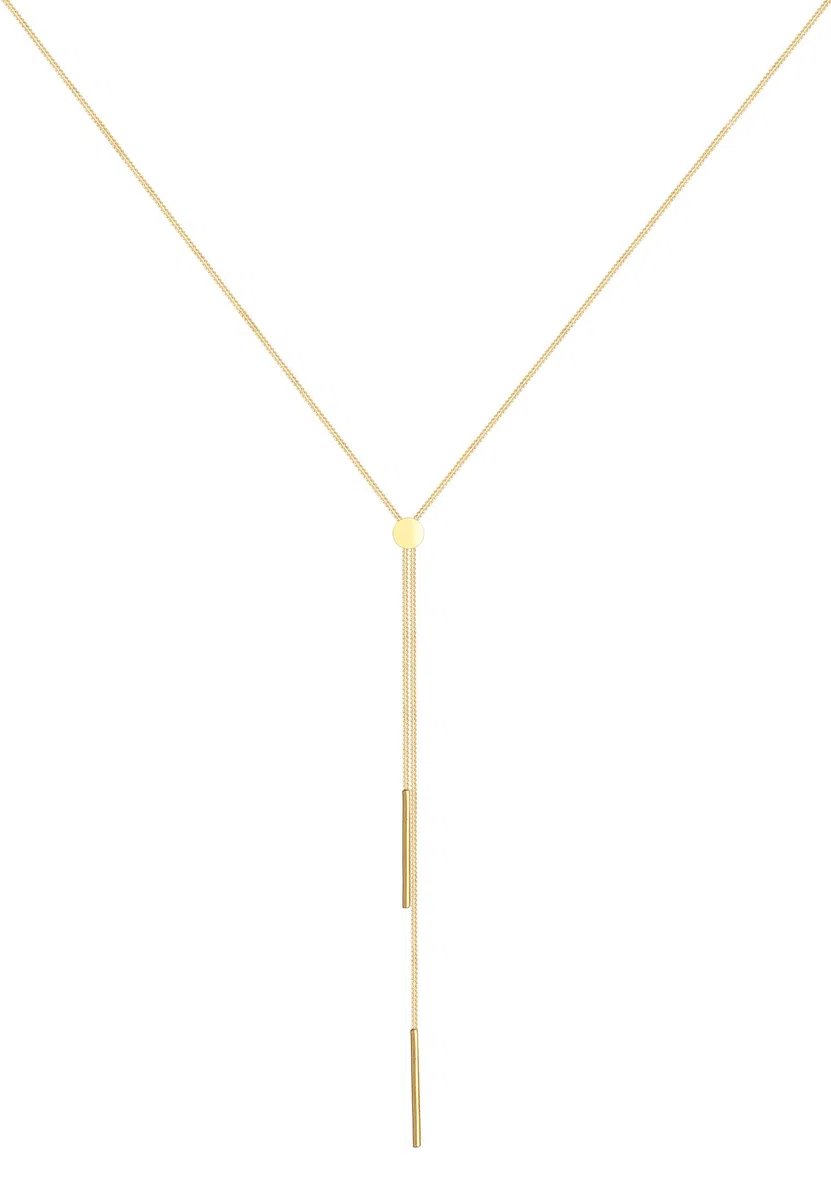 Elli Collares Mujeres Cadena en Y Geo Barra Básico Tendencia Blogger en Plata de Ley 925