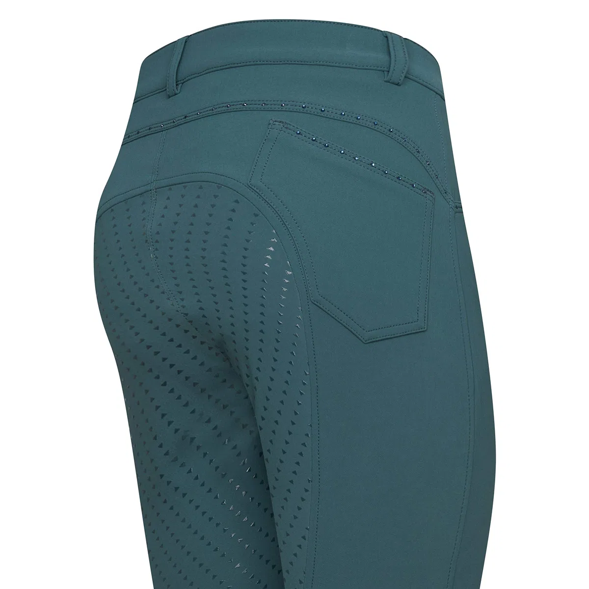 euro-star Easy Rider by Elodie Diamond - Pantalones de equitación para niños (cintura 140), color verde