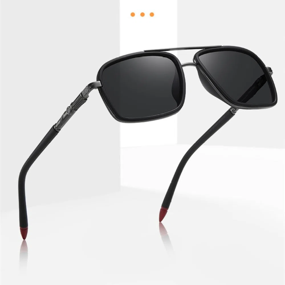 Gafas de sol con montura metálica para hombre, lentes de moda para conducir, gafas para hombre, viajes y pesca