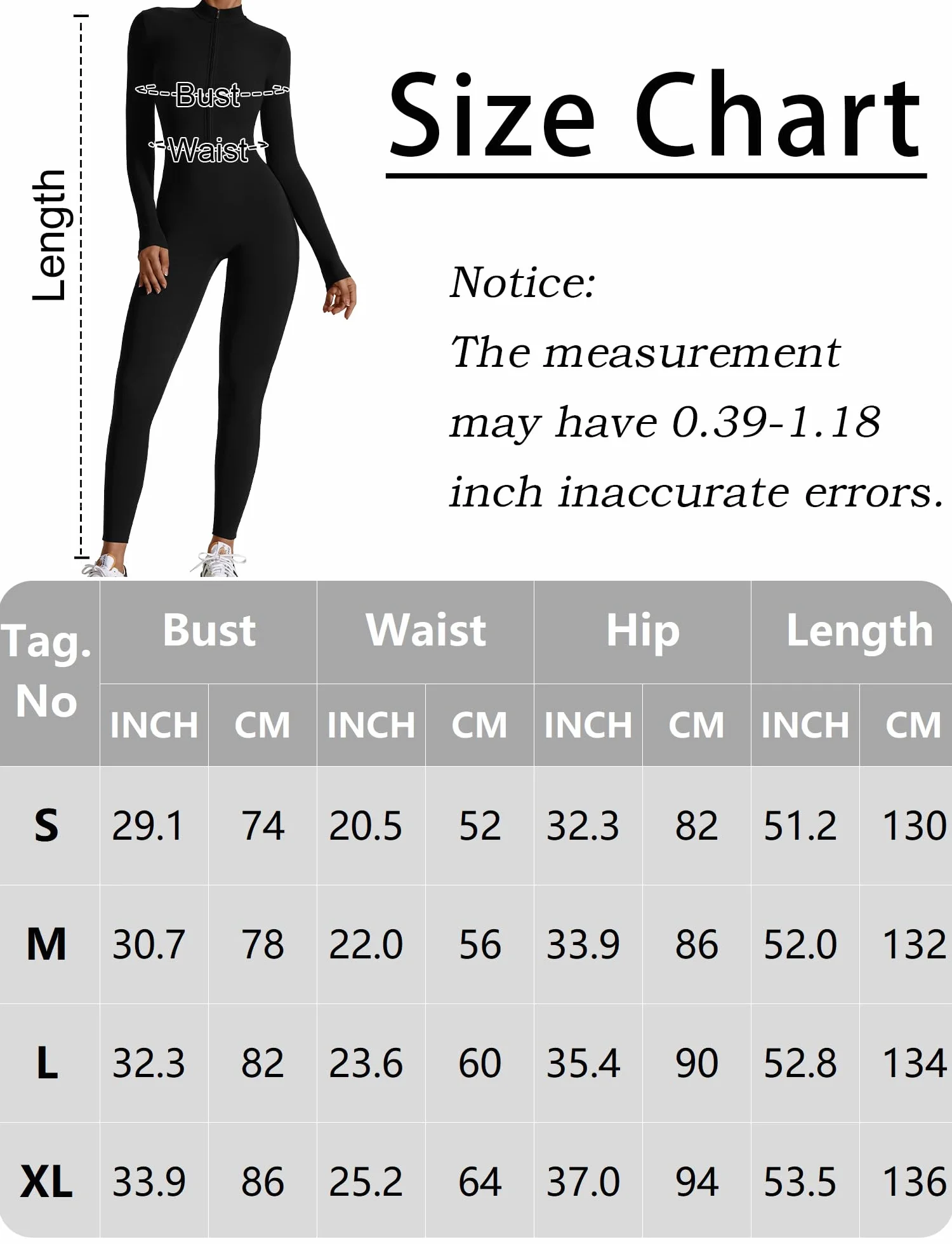 SEAUR Enterizo de yoga para mujer, largo y deportivo, body ajustado con cremallera de 1/2, mameluco de una pieza para gimnasio, fitness, correr, S-XL