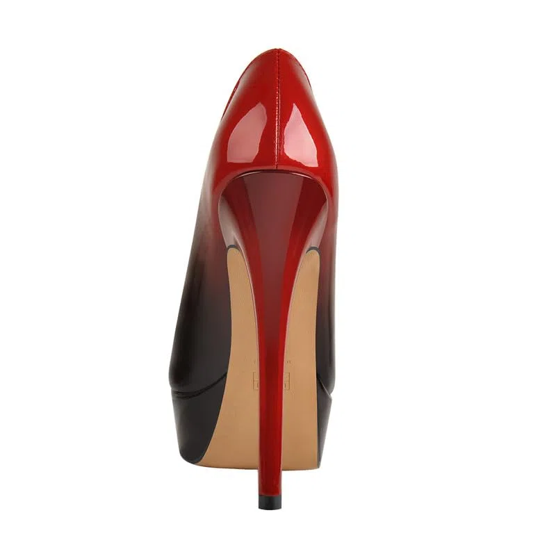 MissHeel Zapatos de tacón alto con plataforma, degradado, 38 EU