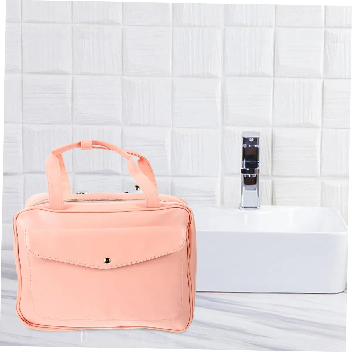 POPETPOP Neceser para Viaje Organizador de Almacenamiento Forma de Cubo Bolsa de Tocador Colgante para Maquillaje para Viajes o Uso Diario