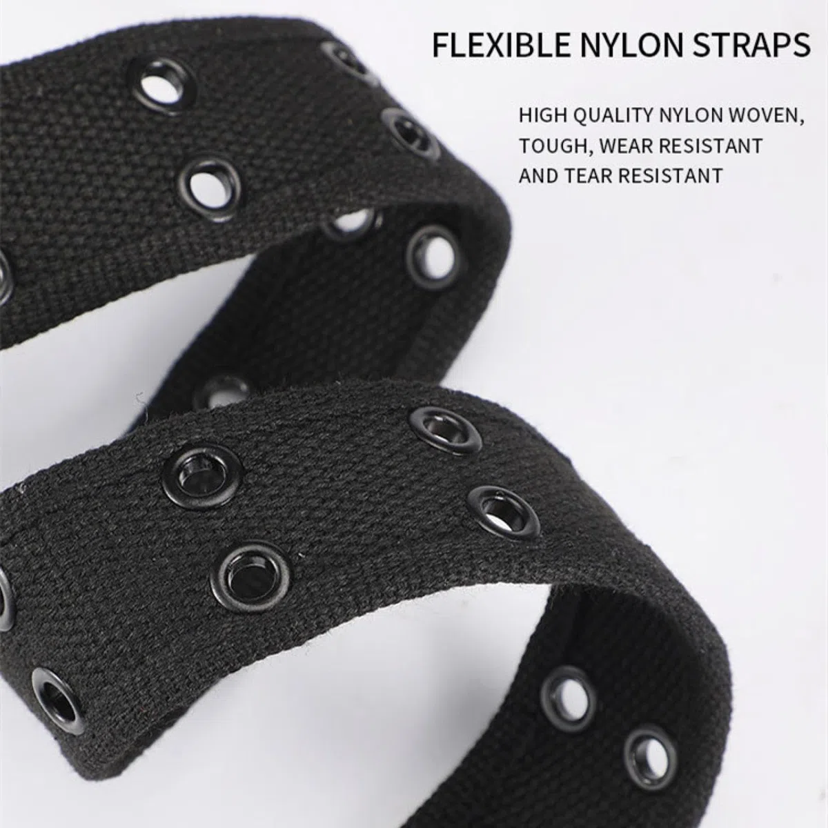 Cinturones de hombre, estilo militar, de lona y nailon, estilo táctico, informal y moderno.