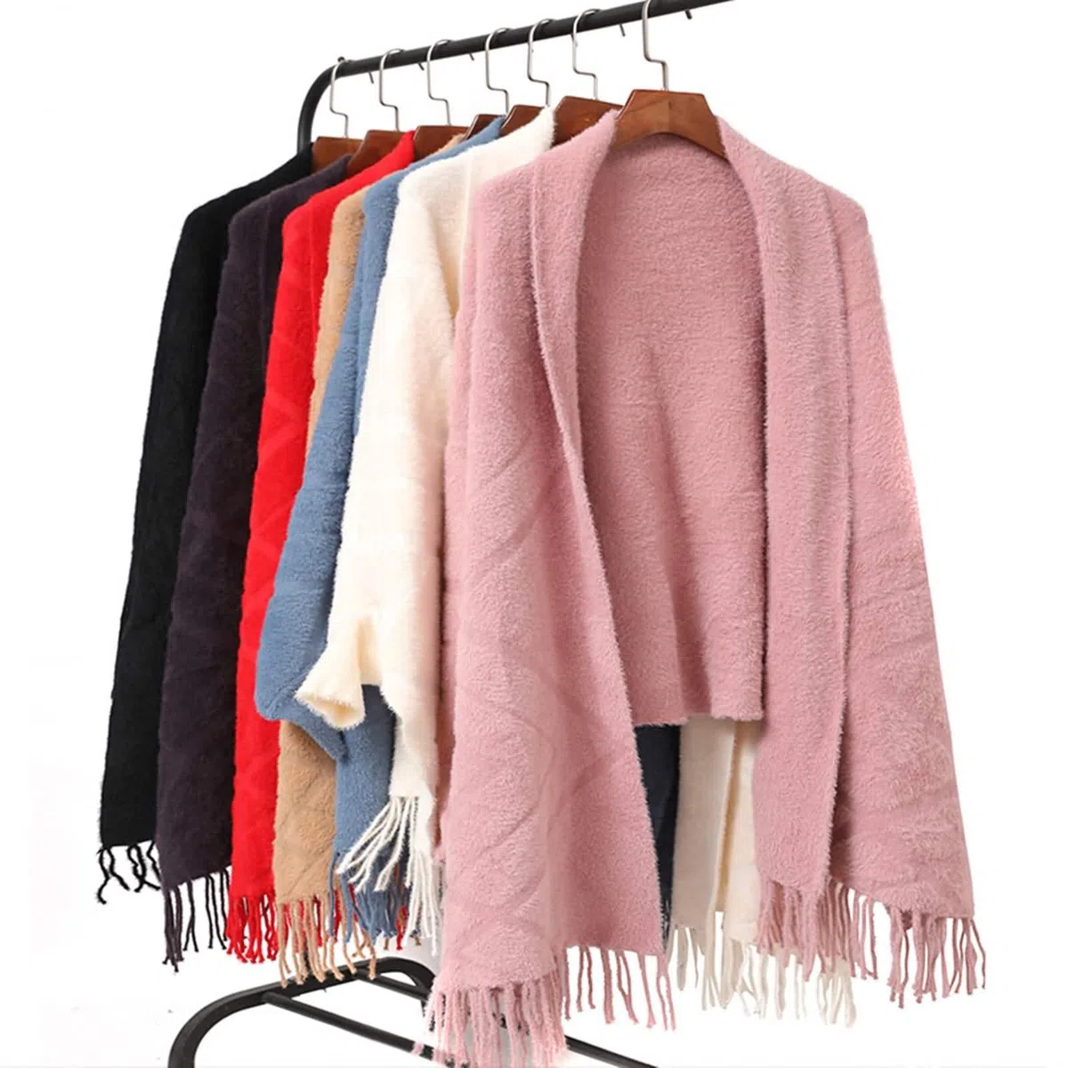 Capa de chal, bufanda de invierno para mujer, mezcla de algodón, jacquard, reversible, chal cálido, accesorios de regalo