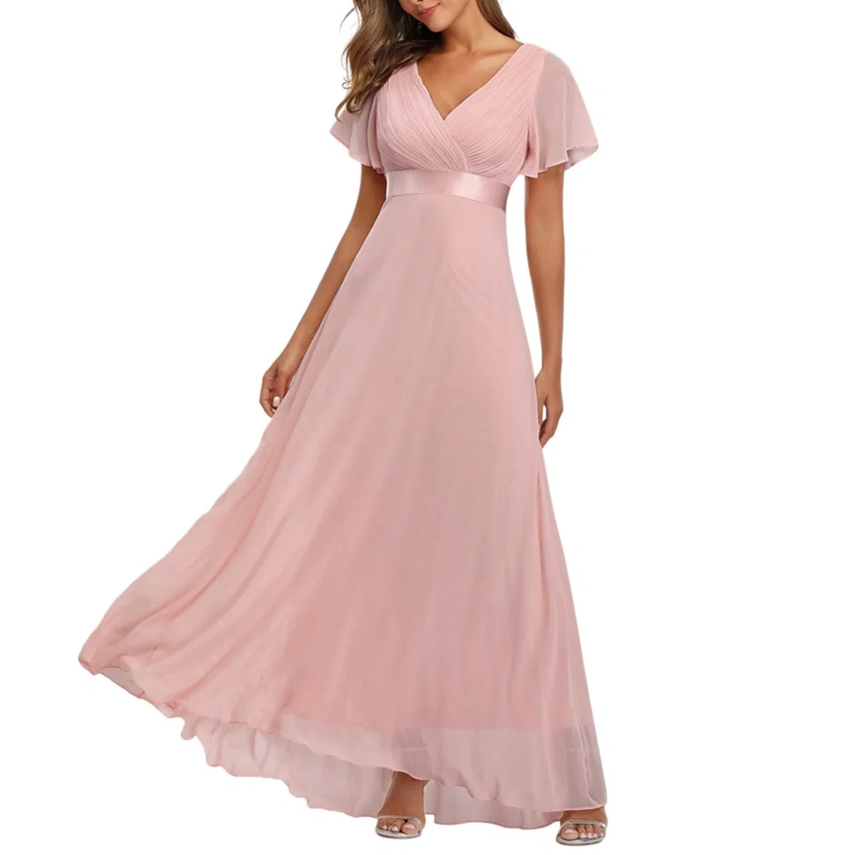 Vestidos de mujer elegantes con mangas de trompeta, manga corta, vestido largo, sexy, ajustado, multidireccional, vestido de noche, para fiestas, bodas, cócteles, fiestas, vestidos de noche,