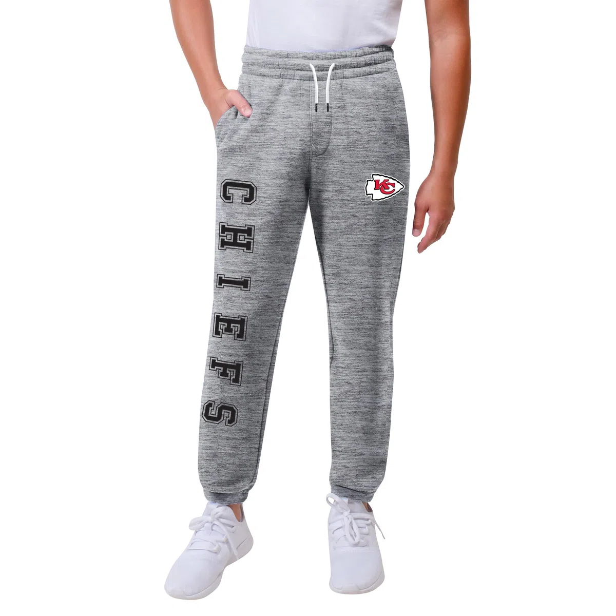 Ultra Game Boys Soft Poly Fleece Jogger Sweatpant Pantalones de chándal Extra Suaves de poliéster Dri, Gris Jaspeado, 18-20 para Niños