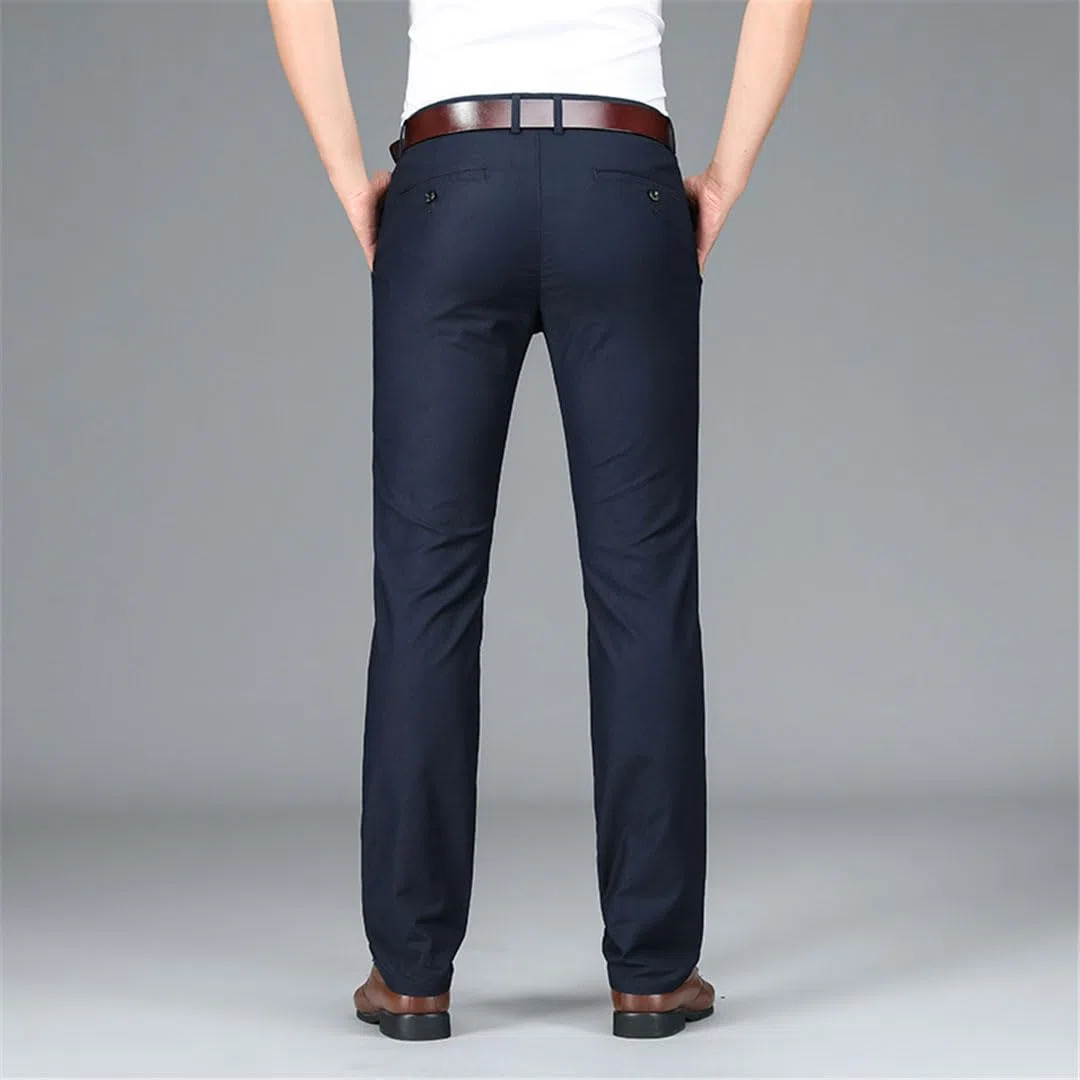 Vogrtcc Pantalones Casuales Elásticos para Hombre Pantalones De Negocios