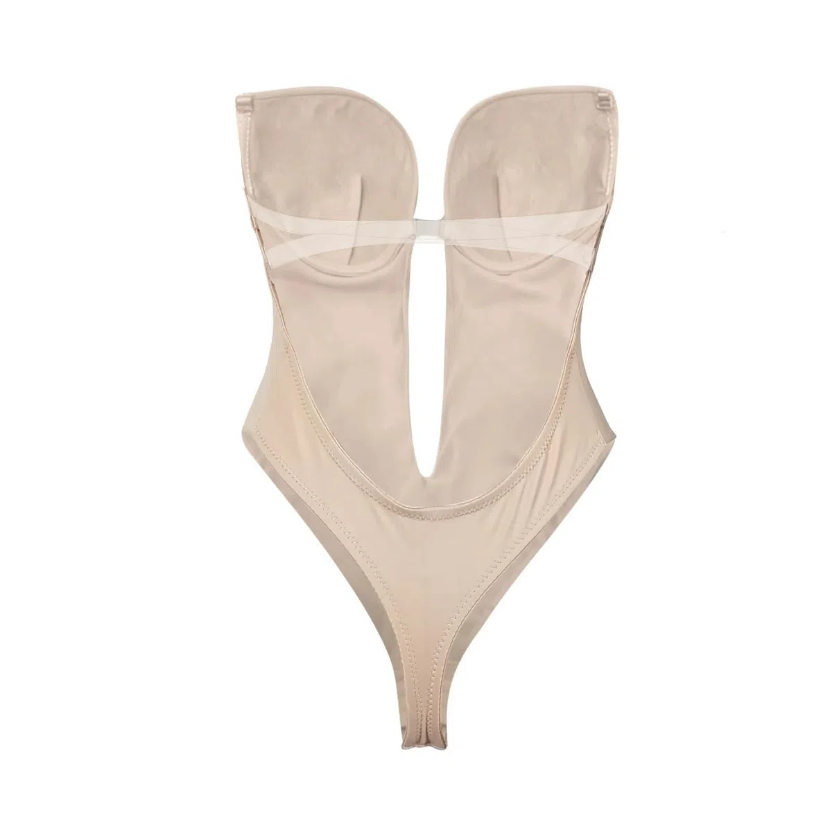 Body de Encaje Completo con Tanga sin Costuras y Espalda Descubierta para Mujer, Escote en V Profundo, Moldeador de Cuerpo para Vestido de Espalda Baja, Ropa Interior