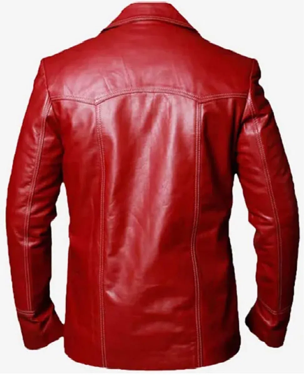 Tyler Durden - Chaqueta de cuero para hombre, estilo retro, informal, inspirada en la película Fight Club, estilo vintage
