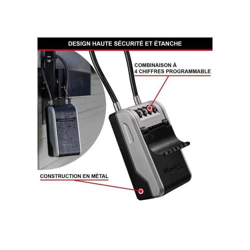Master Lock Caja para llaves con grillete extraíble 5482EURD