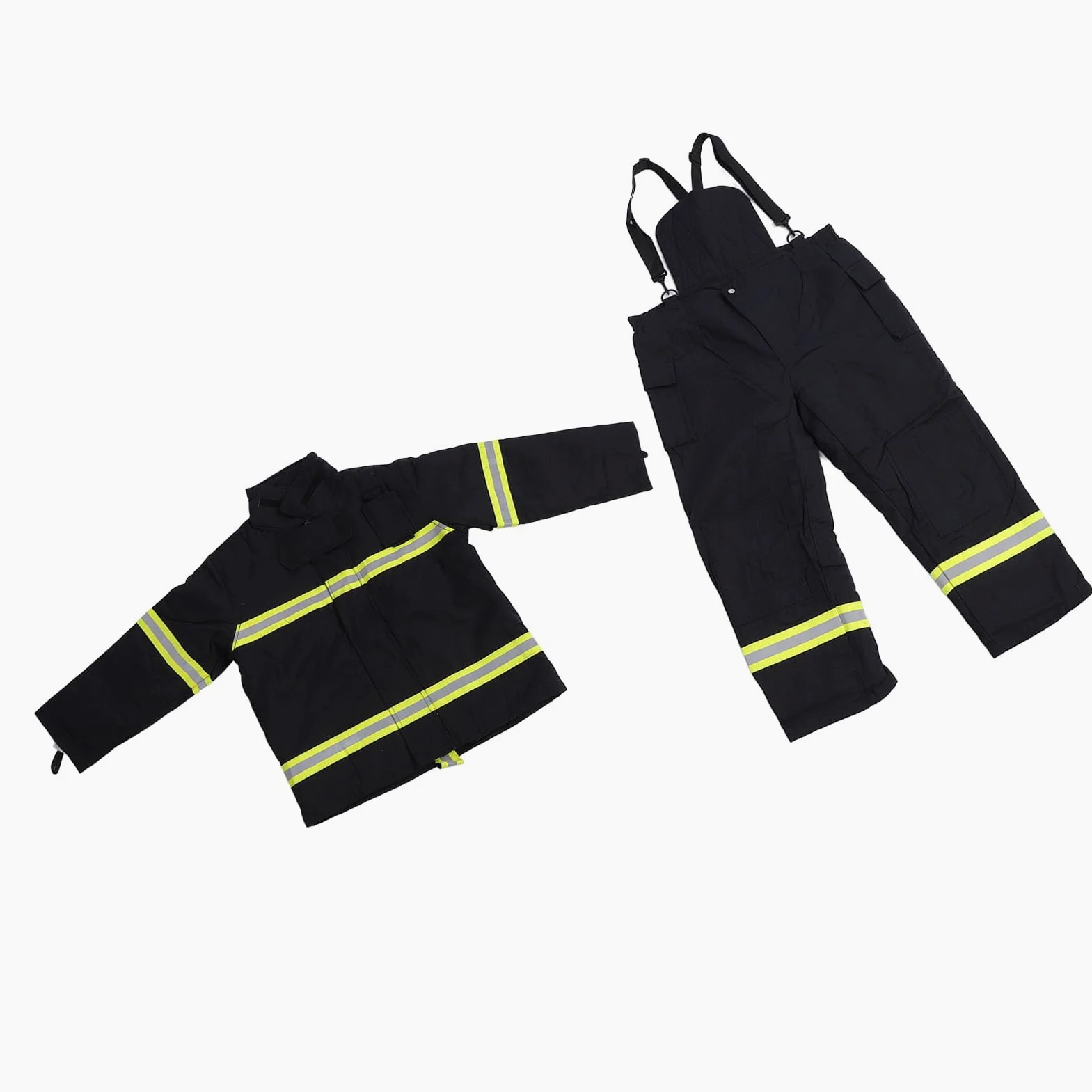 Traje, Chaqueta Retardante y Pantalón con Aislamiento de 4 Capas para Alta Visibilidad en Entornos Laborales Peligrosos