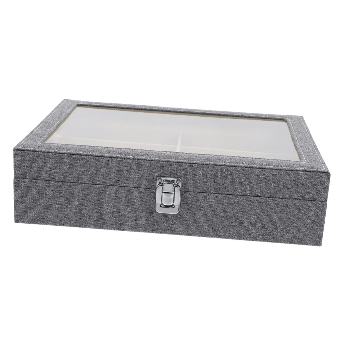 Organizador de Gafas y Lentes con Compartimentos Caja Expositora Transparente Gafas de Sol y Accesorios Almacenamiento Práctico