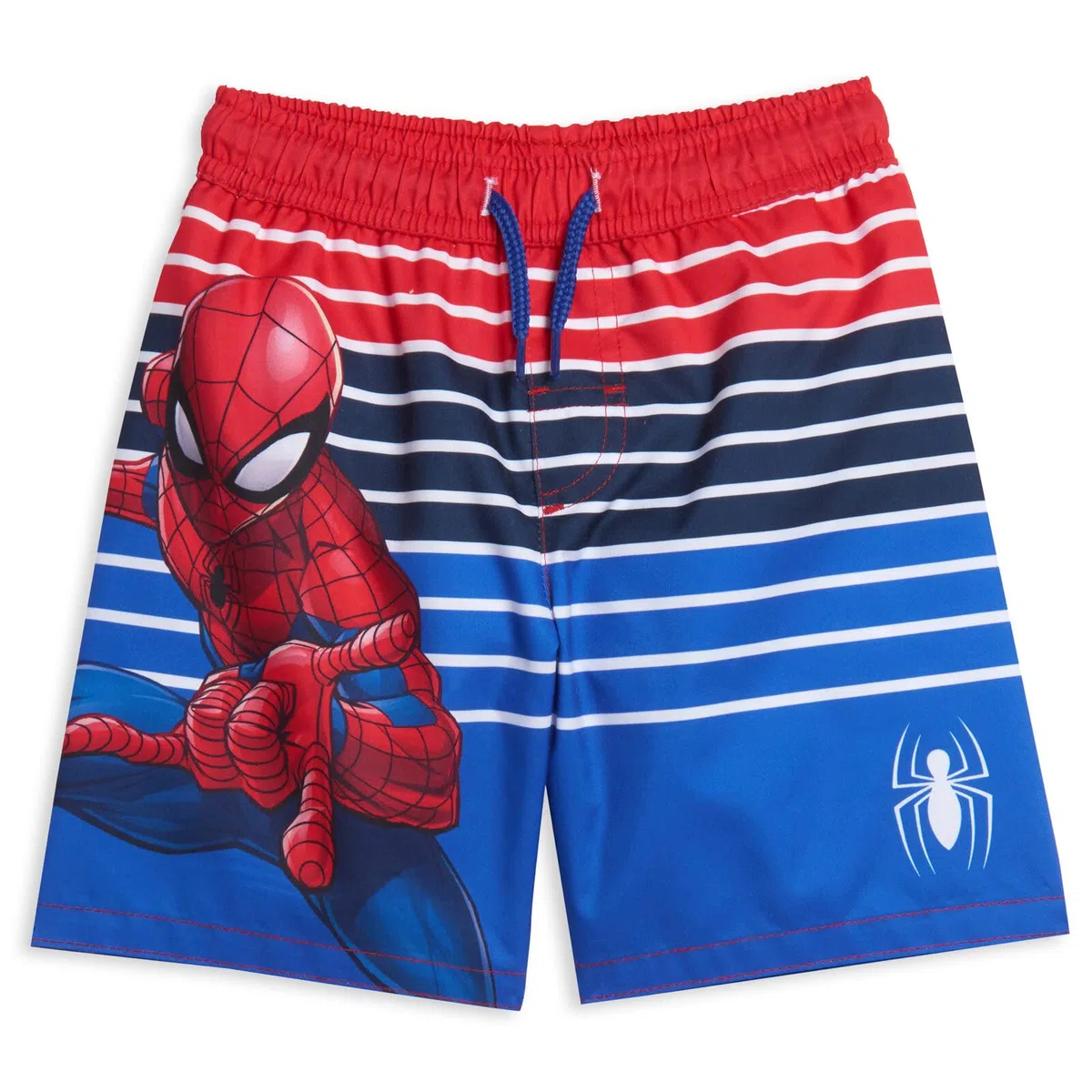 Marvel Avengers Spiderman Toddler Boys Swim Bathing Suit Blue/Red 4T