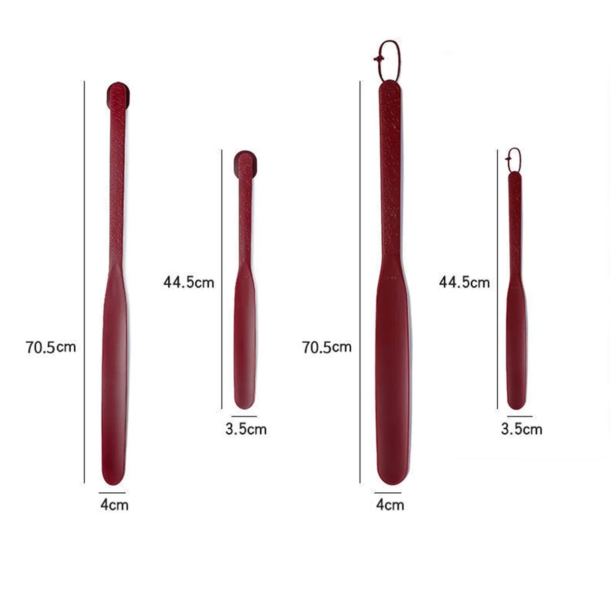 Calzadores, Calzadores de plástico fáciles de Usar, Ligeros y fáciles de Usar, Ideales for Personas Mayores, Hombres y Mujeres.(Red,70.5cm)