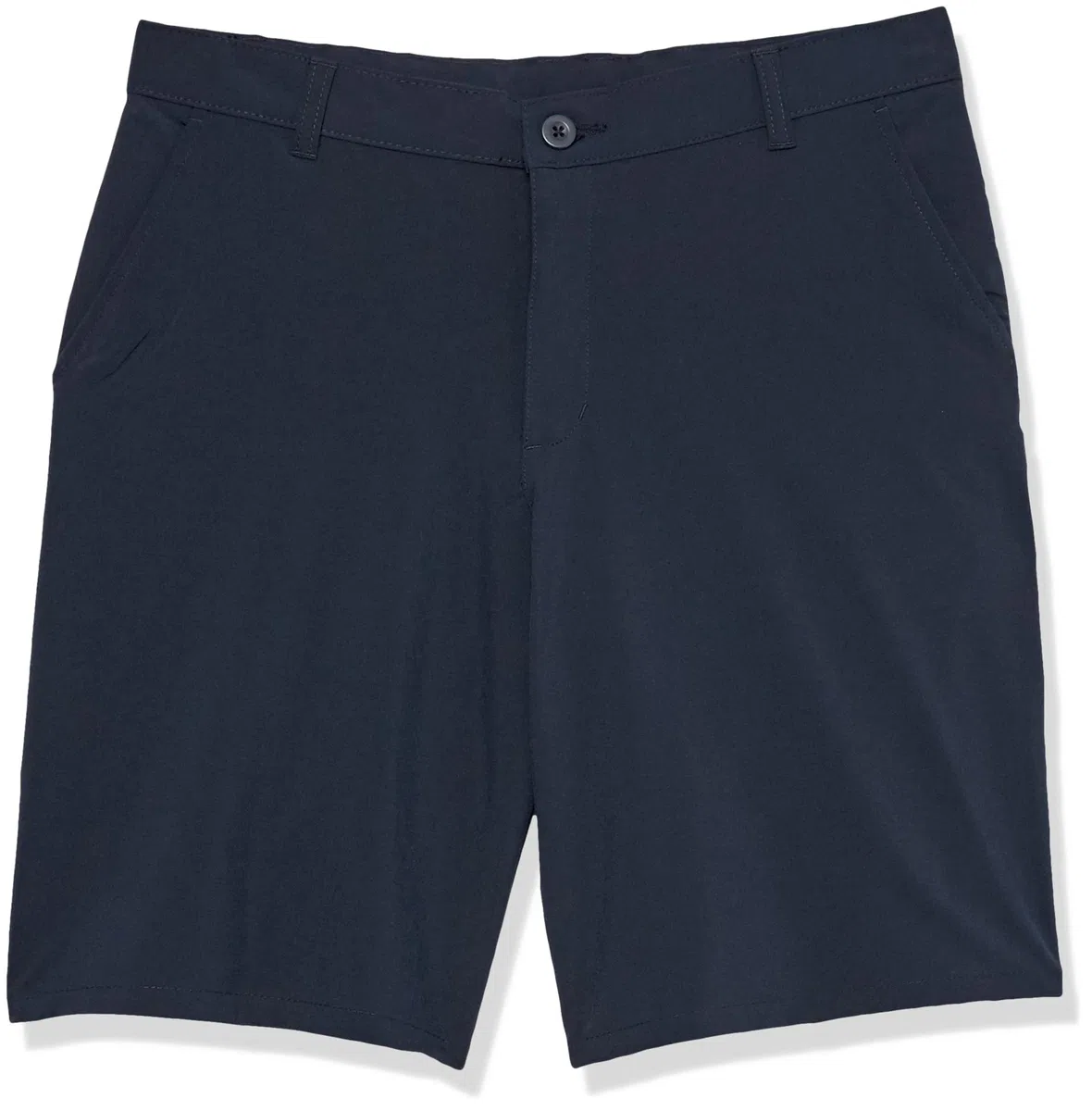 IZOD Boys' School Uniform Flat Front Stretch Performance Short, Navy, 10