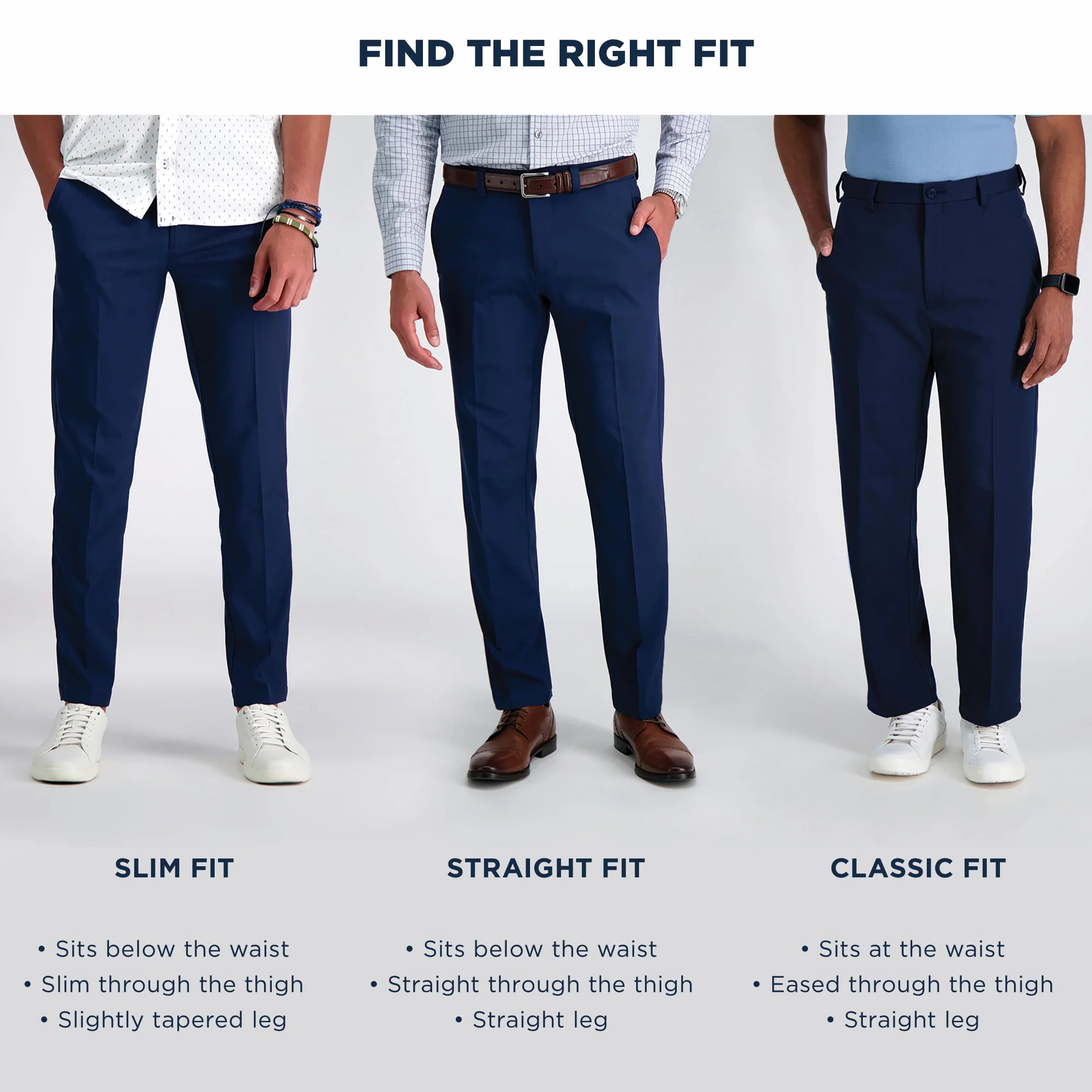 Haggar Pantalón Casual de Primera Calidad, Sin Planchado, Color Caqui, Corte Ajustado, Frente Plano Hombre