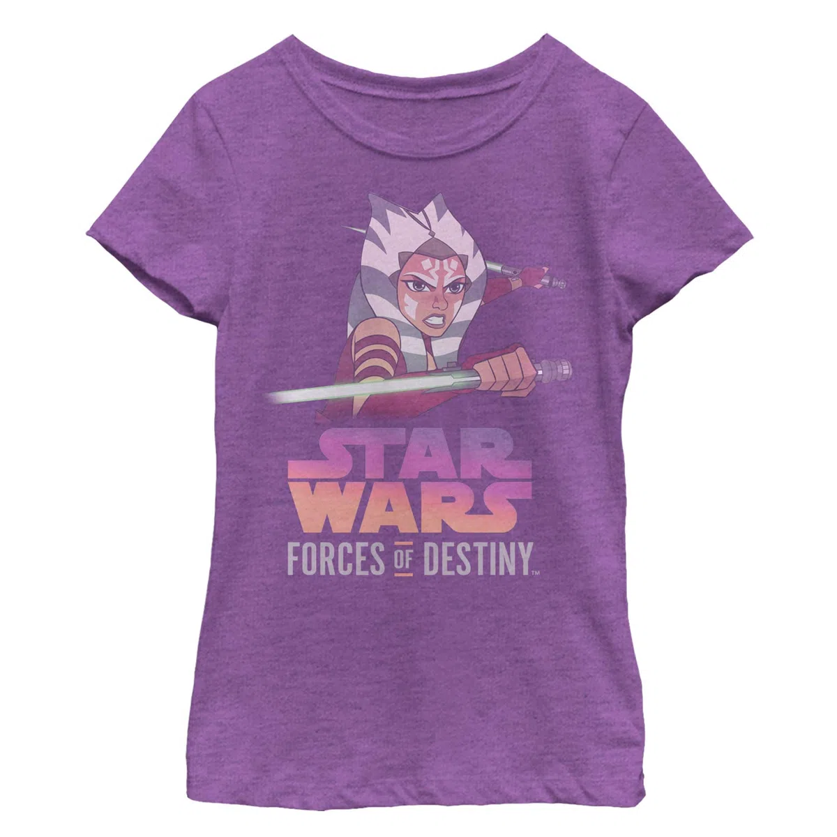 Star Wars Star Wars: Forces of Destiny Force of Ahsoka Girls Short Sleeve tee Shirt Camiseta Niñas (Pack de 1)