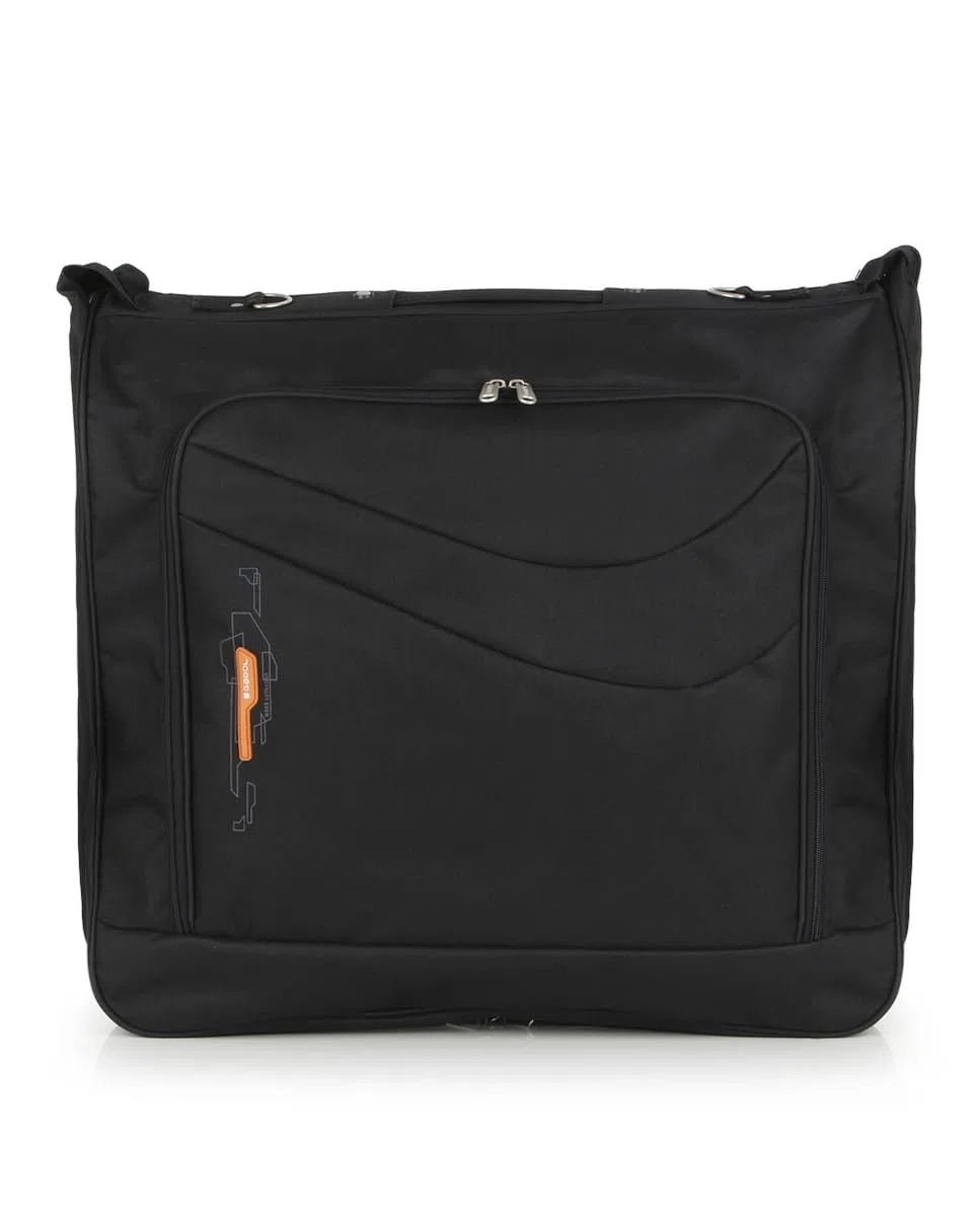Gabol - Portatrajes de Viaje Week Eco 55x44x11 cm - Súperligero con Compartimento para Portátil 15,6″ - Fabricado en Poliéster Reciclado RPET - Interior Forrado y con Múltiples Compartimentos - Negro